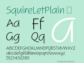 SquireLetPlain