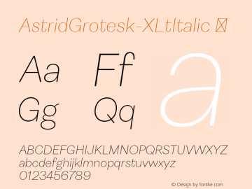 AstridGrotesk-XLtItalic