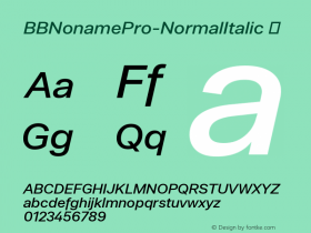 BBNonamePro-NormalItalic