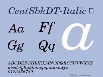 CentSbkDT-Italic