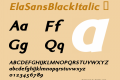 ElaSansBlackItalic