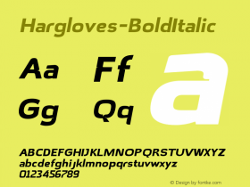 Hargloves-BoldItalic