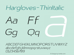 Hargloves-ThinItalic