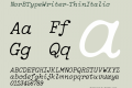 NorBTypeWriter-ThinItalic