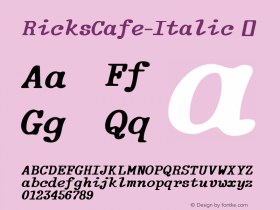 RicksCafe-Italic