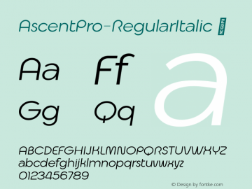 AscentPro-RegularItalic