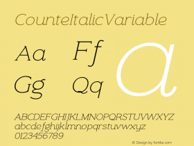 CounteItalicVariable