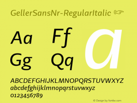 GellerSansNr-RegularItalic