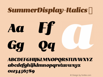 SummerDisplay-Italics