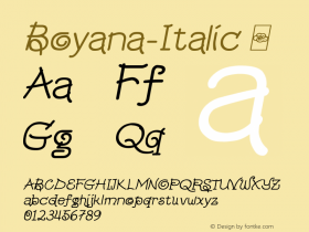 Boyana-Italic