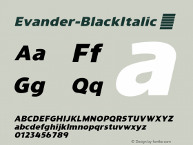 Evander-BlackItalic
