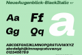 NeueAugenblick-BlackItalic