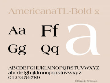 AmericanaTL-Bold