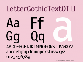 LetterGothicTextOT