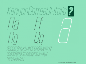 KenyanCoffeeUl-Italic