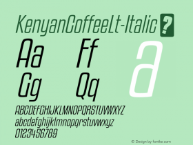 KenyanCoffeeLt-Italic