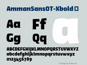 AmmanSansOT-Xbold