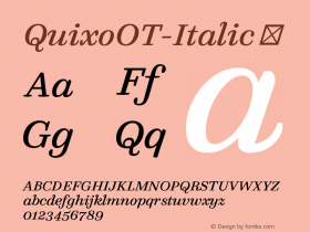 QuixoOT-Italic