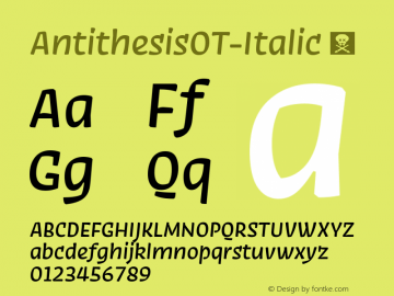AntithesisOT-Italic