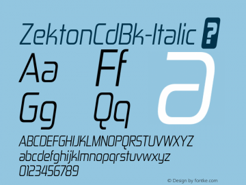 ZektonCdBk-Italic
