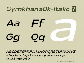 GymkhanaBk-Italic