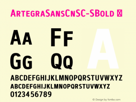 ArtegraSansCnSC-SBold