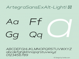 ArtegraSansExAlt-LightI