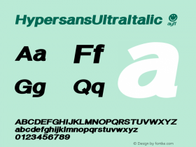 HypersansUltraItalic