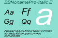 BBNonamePro-Italic