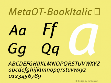 MetaOT-BookItalic