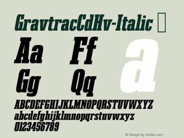 GravtracCdHv-Italic