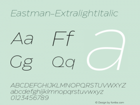 Eastman-ExtralightItalic