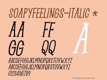 SoapyFeelings-Italic