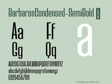 BarbarosCondensed-SemiBold