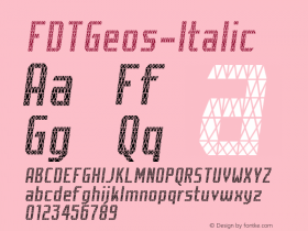 FDTGeos-Italic