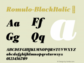 Romulo-BlackItalic