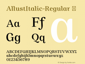 AllustItalic-Regular