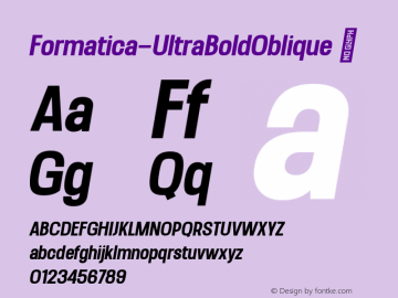 Formatica-UltraBoldOblique