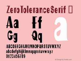 ZeroToleranceSerif