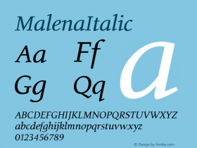 MalenaItalic