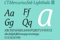 CTMercuriusStd-LightItalic