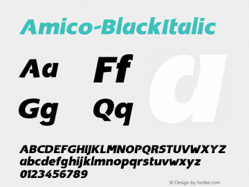 Amico-BlackItalic