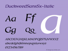 DuckweedSansSx-Italic