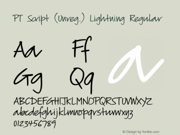 PT Script (Unreg.) Lightning