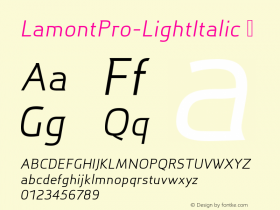 LamontPro-LightItalic