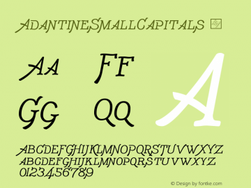 AdantineSmallCapitals