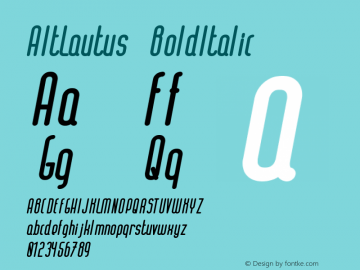 AltLautus-BoldItalic