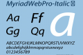 MyriadWebPro-Italic