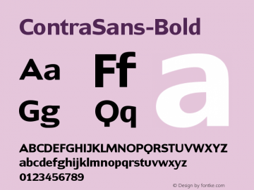 ContraSans-Bold