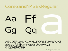 CoreSansN43ExRegular